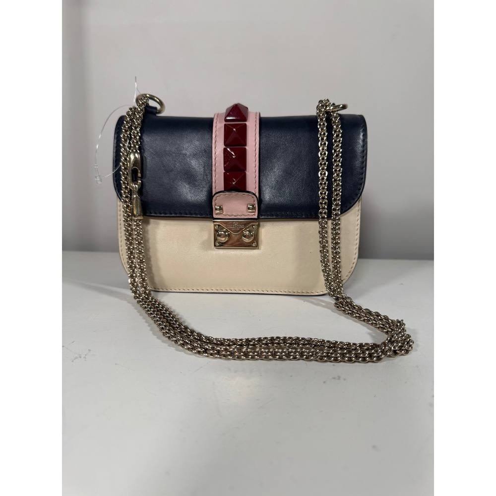 Valentino Garavani Rockstud Crossbody Shoulder Bag Leather Designer Purse W/COA